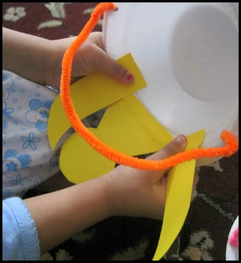 easter chick basket for egg hunt