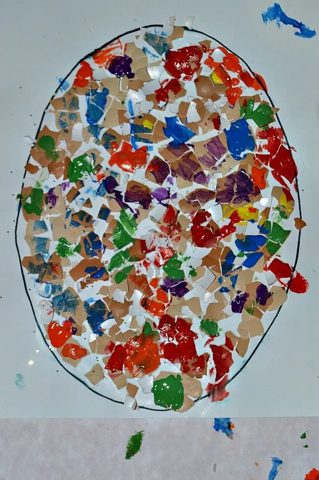 Easter craft with toddlers