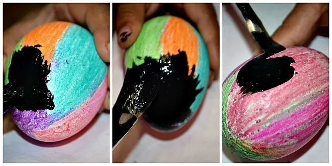 easter crayons eggs