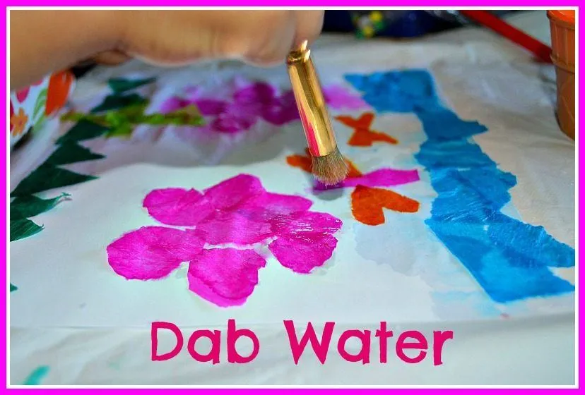 easy art project with paper and water