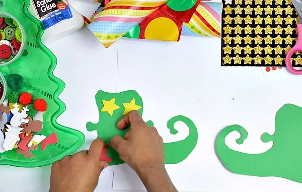 creating elf boots crafts for kids
