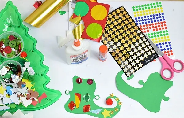 elf boots christmas craft