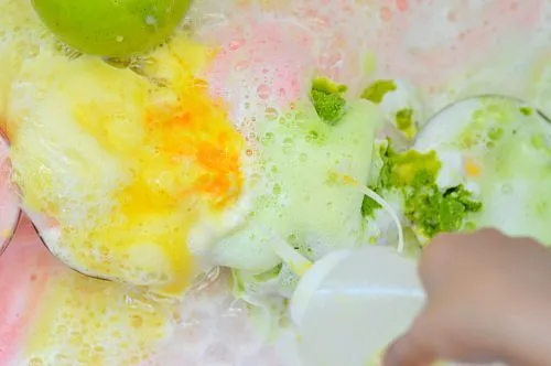 science for kids with fizzing apples