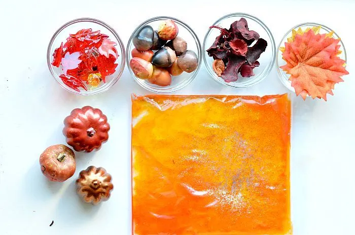 fall sensory bags