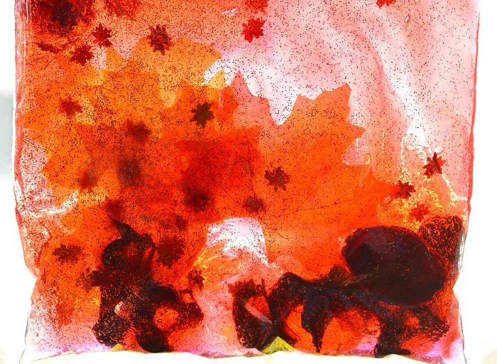 red sensory bag