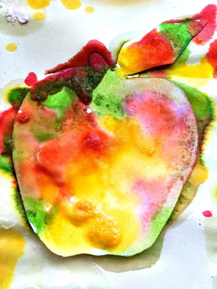 fizzinf apple crafts for kids