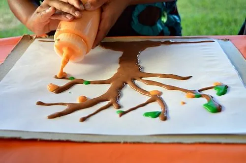 adding leaves