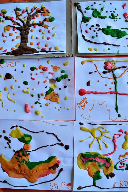 puffy paint art project