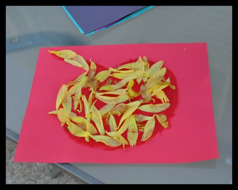 Leaves as Glitter Fall Art