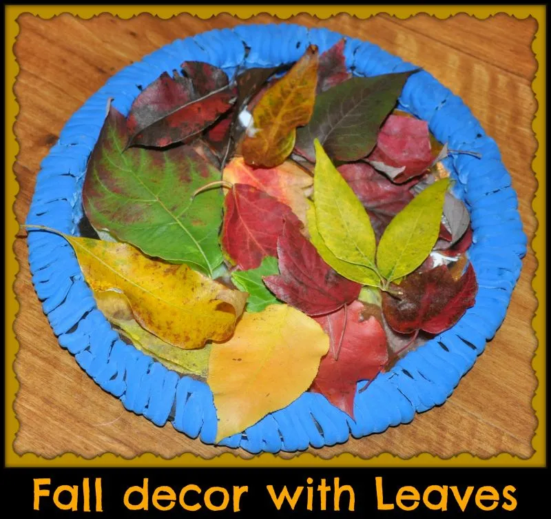 Fall Crafts: Fall Decor with Leaves