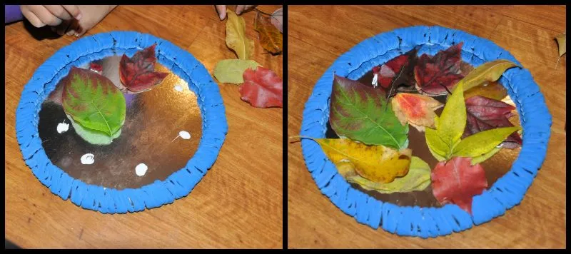 Fall Decor with Leaves