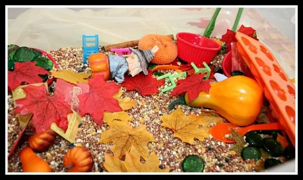 Fall Sensory Bin