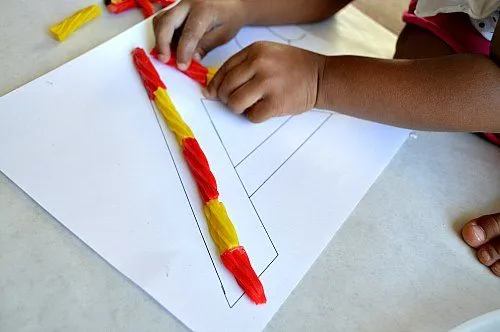 letters with candy