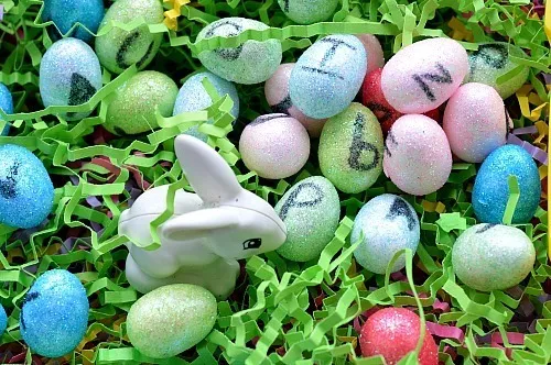 Fine Motor Activities : Mini Alphabet Eggs Hunt