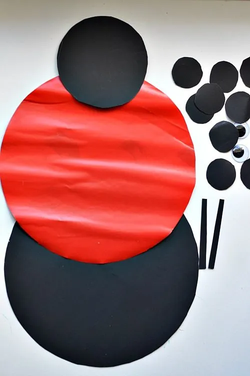materials for ladybug craft