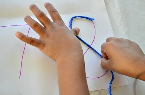 improving fine motor skills with yarn