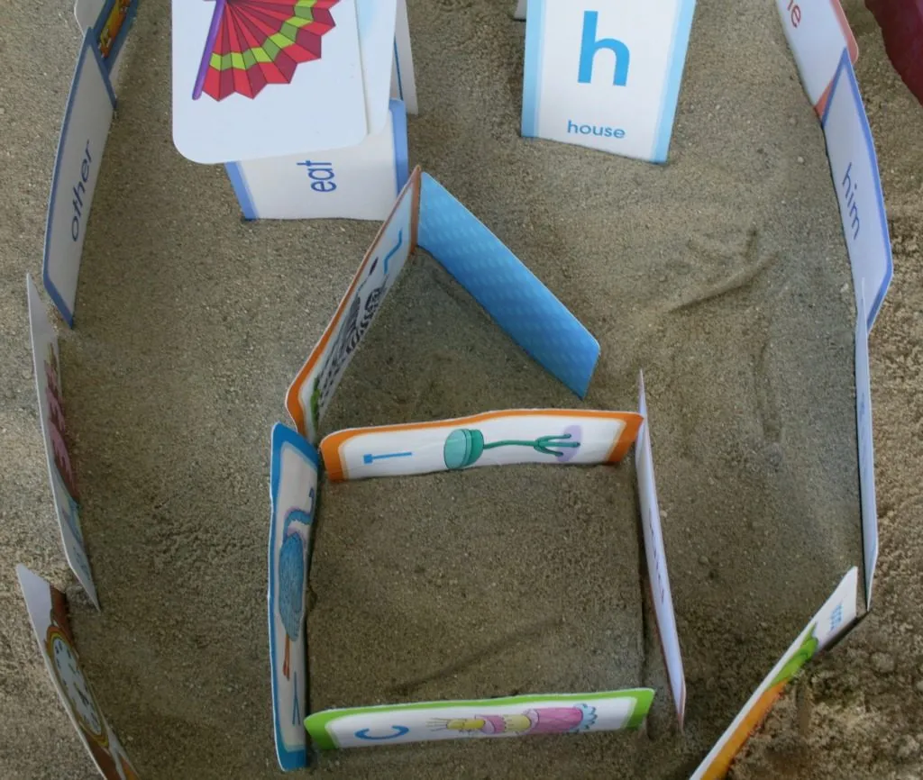 Flash Card Building in the Sandbox