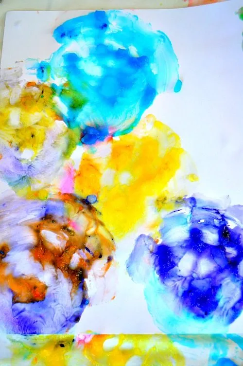 finger paint hand print