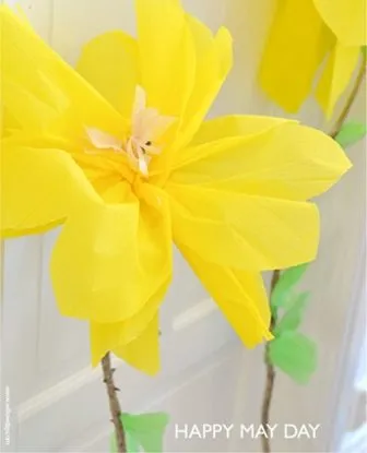 crepe paper flowers