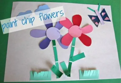 PAINT CHIP FLOWERS