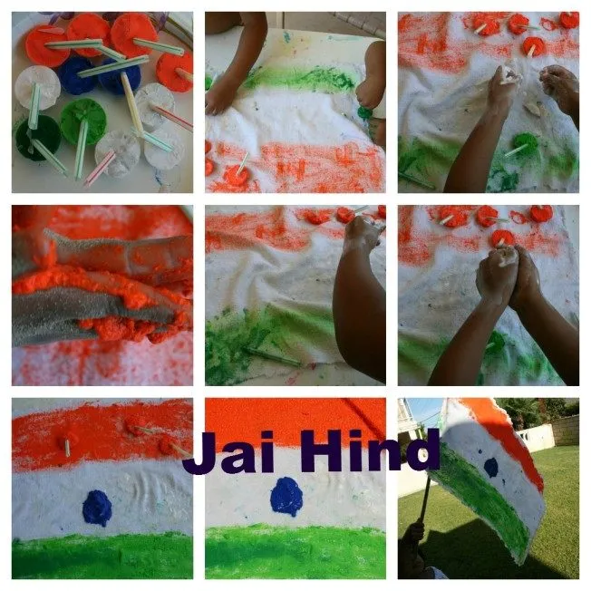 Frozen Paint Indian Flag