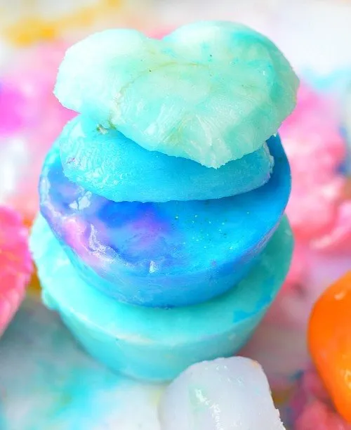 BEAUTIFUL BLUE SOAP SCULPTURES