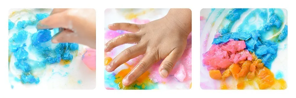 SENSORY PLAY IDEA WITH FROZEN SOAP