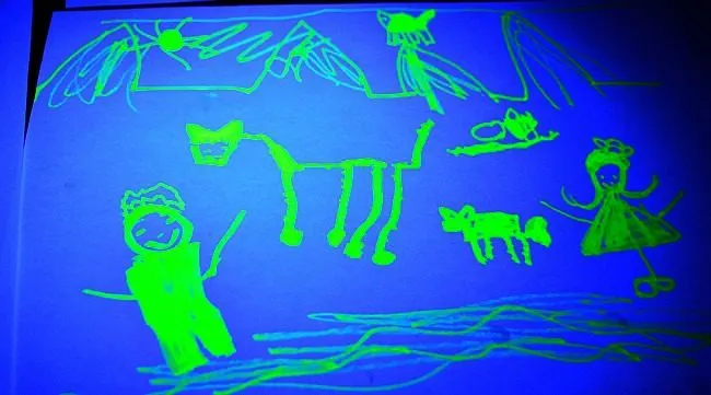 glow in the dark art