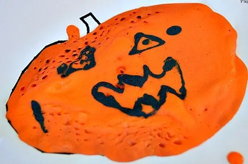 jack o lantern with puffy paint