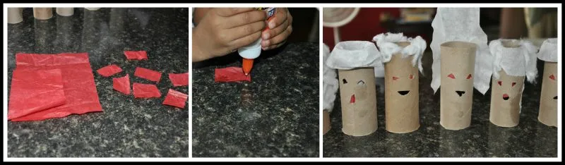 Paper Roll Jack-O-Lanterns