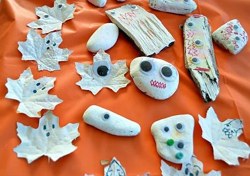 all monsters painted in white