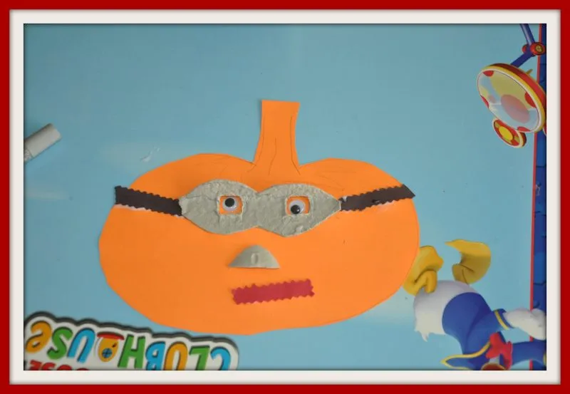Egg Carton Pumpkin Faces