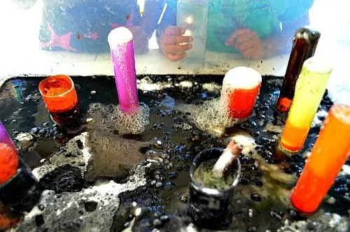 fizzinf halloween sensory