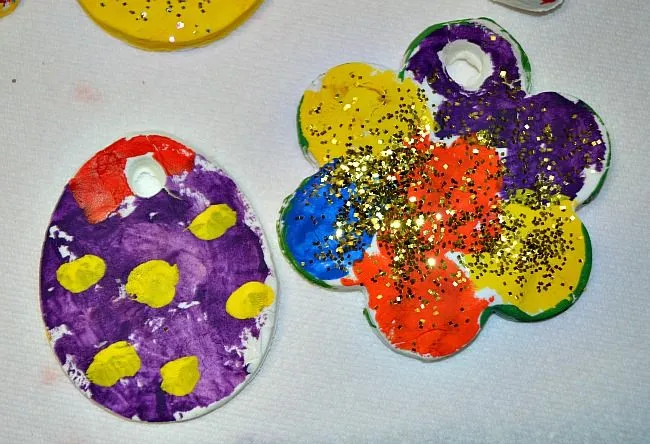 cornstarch baking soda ornaments for easter