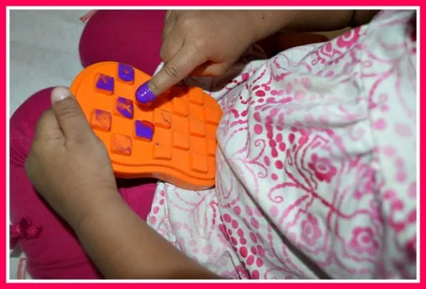 fine motor printing for toddler for valentines