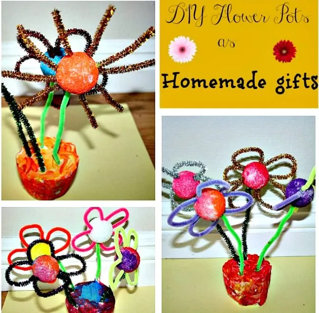 DIY flower pots - Homemade gifts