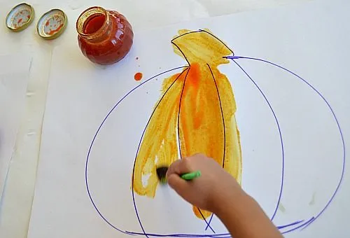 homemade pumpkin paint