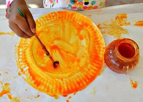 painting with homemade paints