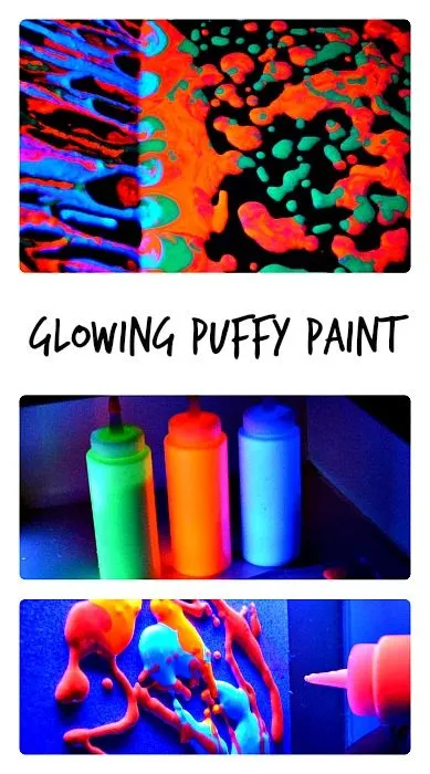 Homemade Glow In the Dark Puffy Paint Recipe Blog Me Mom
