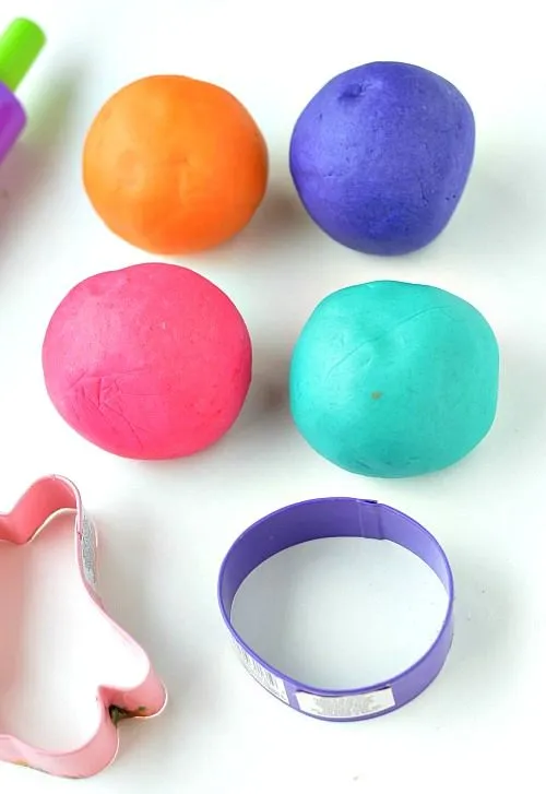 easter playdough balls