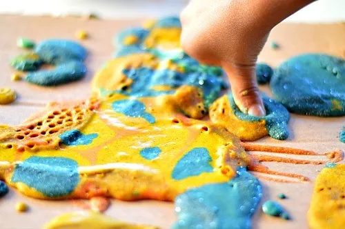 sensory touch- puffy paint