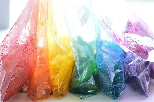 dye pasta in bags