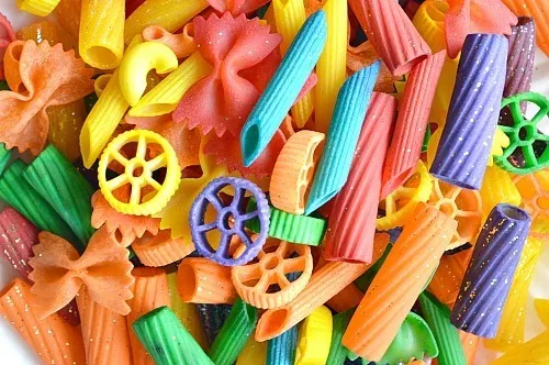 colored pasta