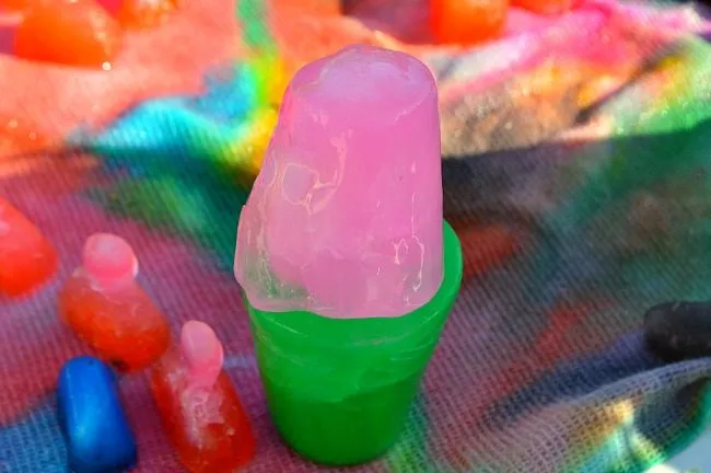 summer play with ice