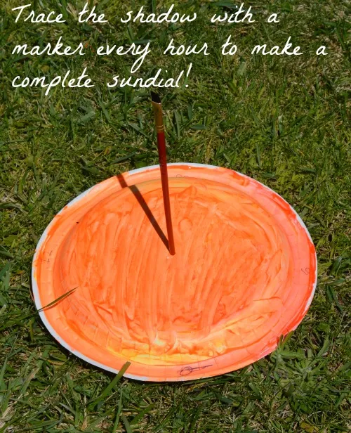 paperplate sundial