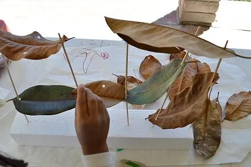 creative activities with leaves