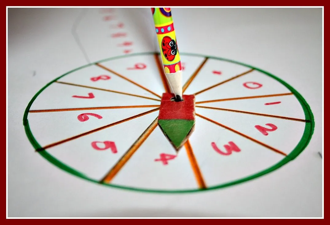 Number Wheel Math With a Safety Pin