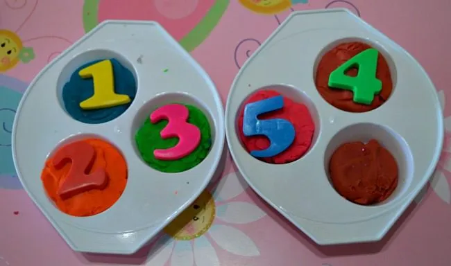 play dough for math activity