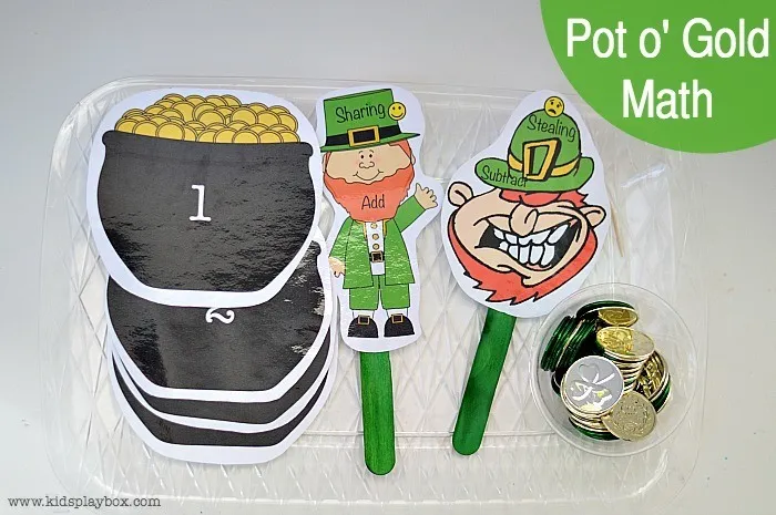 Math Games for Kids : Pot o' Gold math game