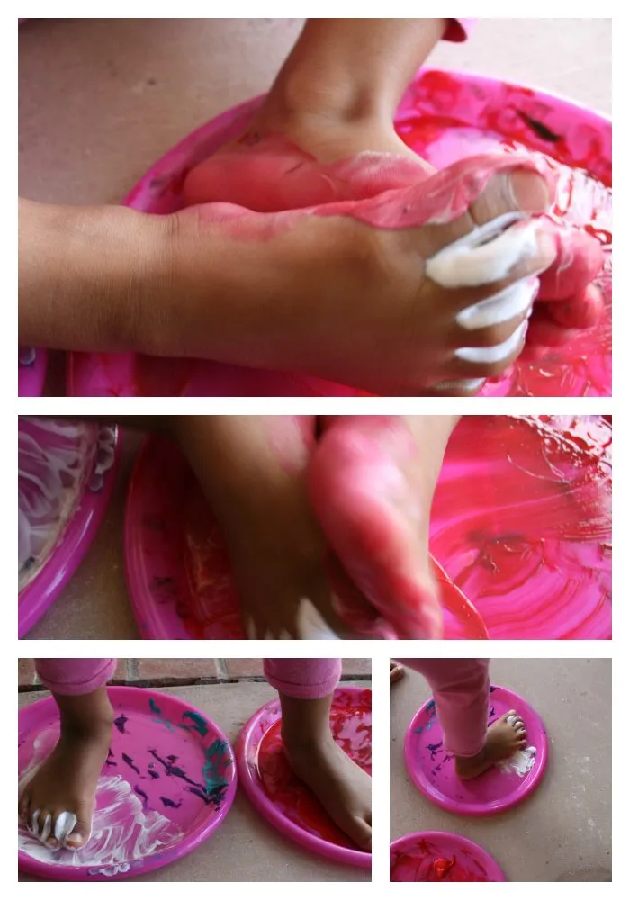 Hold-Hands Color Mixing Handprints